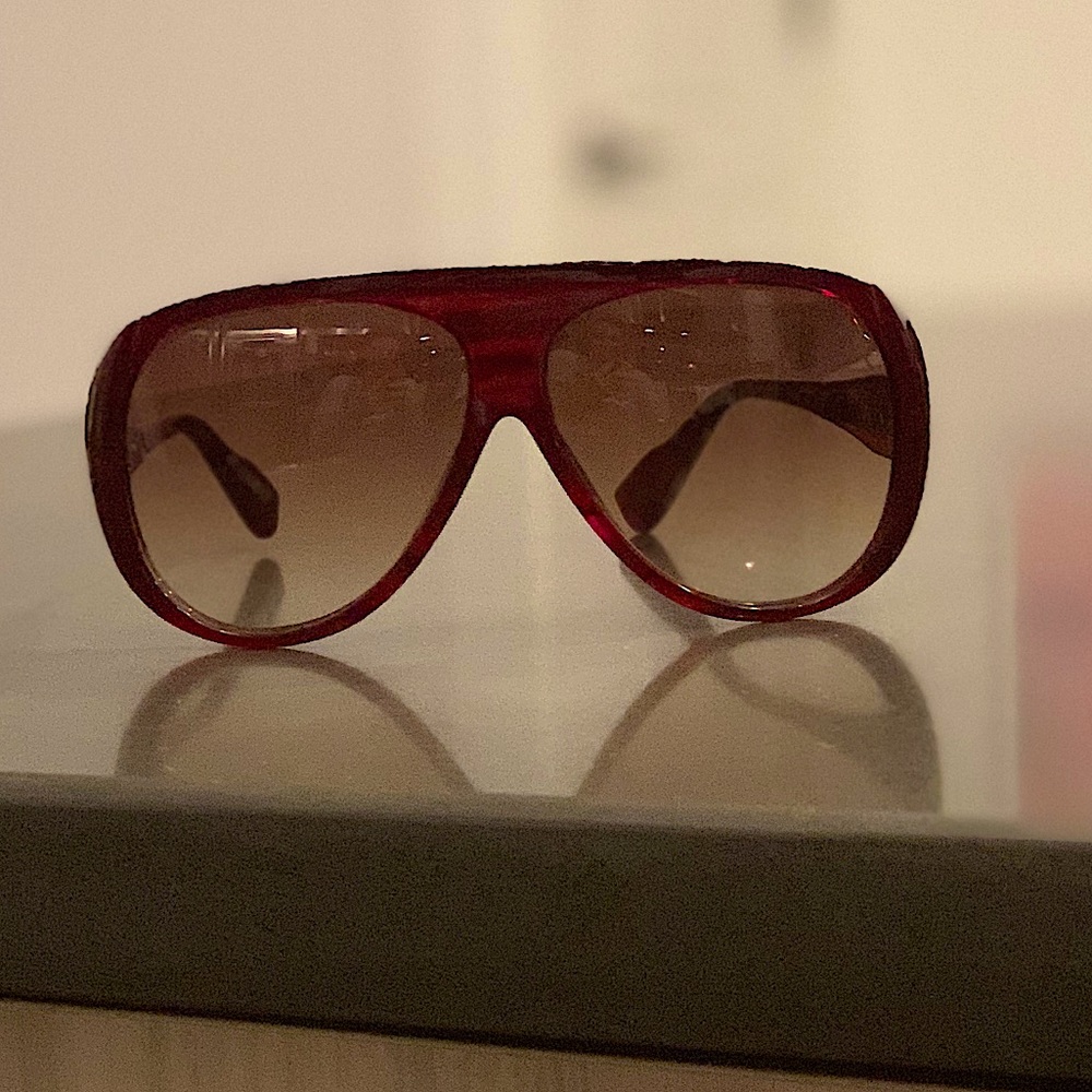 DITA Copious Red Oversized Sunglasses - Excellent Condition